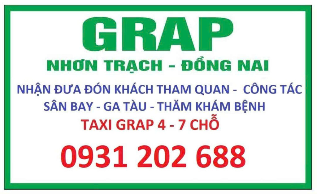 Grab Taxi Nhơn Trạch